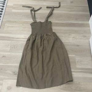 Wilfred Olive Midi Dress with Ties